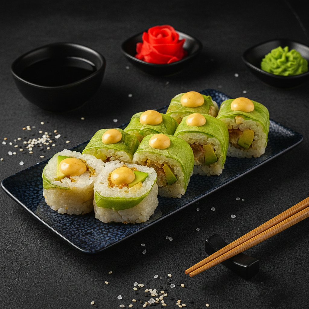 Spring roll crevette avocat ou concombre (8 pcs)