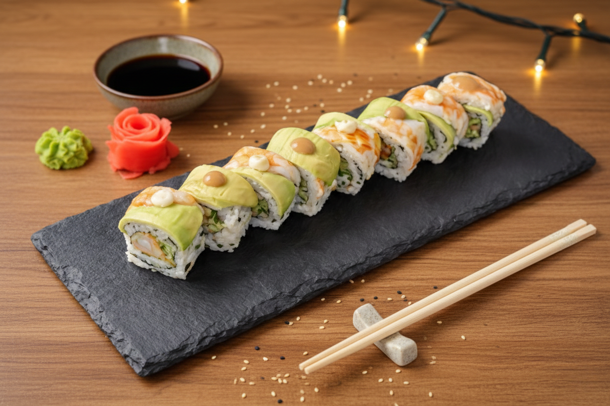 Rainbow Rolls (8 pcs)